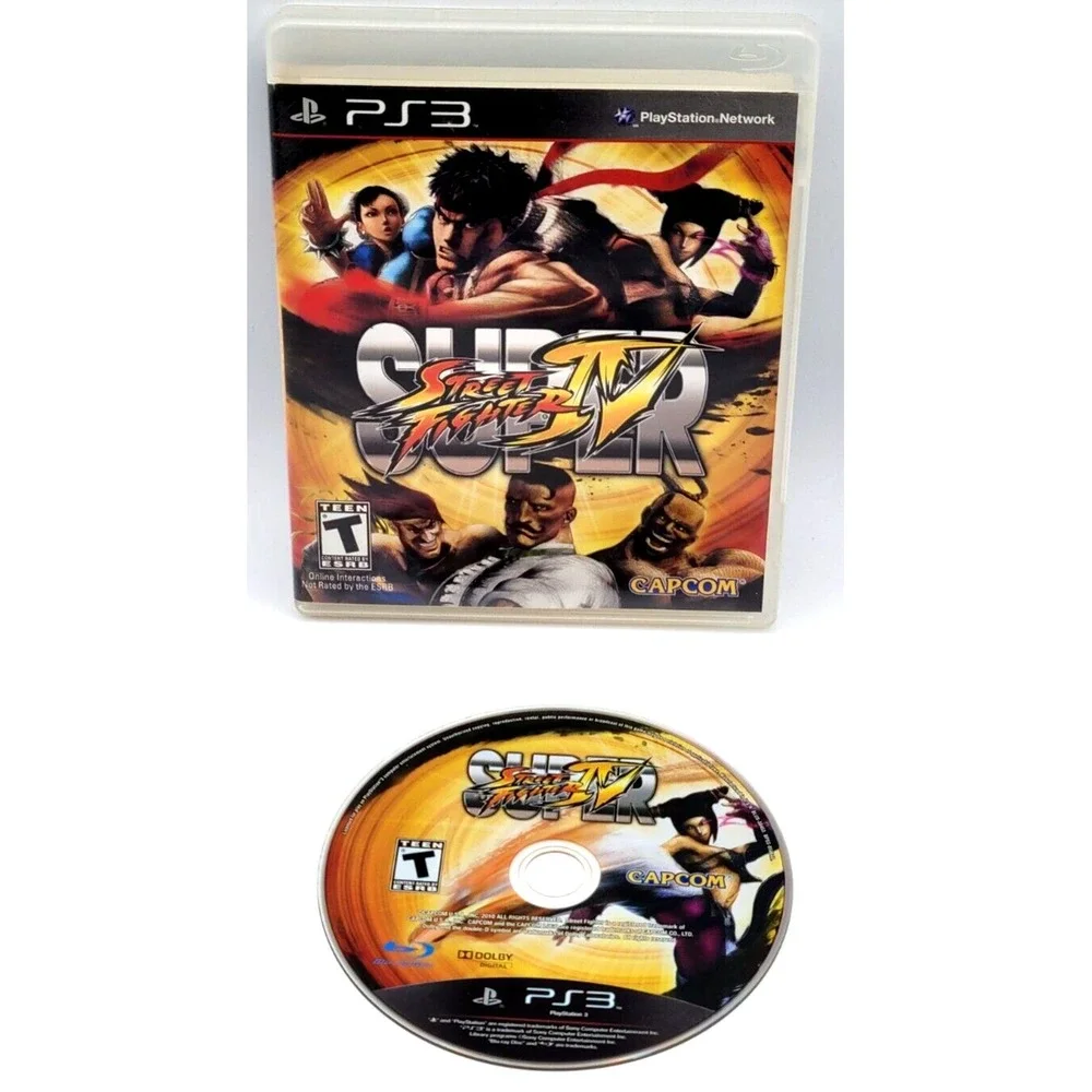 SUPER STREET FIGHTER IV 4 - PS3 PLAYSTATION 3 GAME - GAME & CASE!